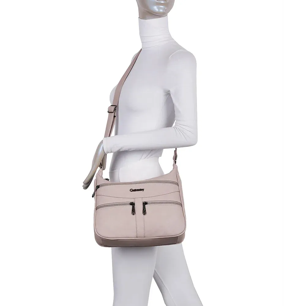 Gallantry Paris Elya sac bandoulière zippé bordeaux