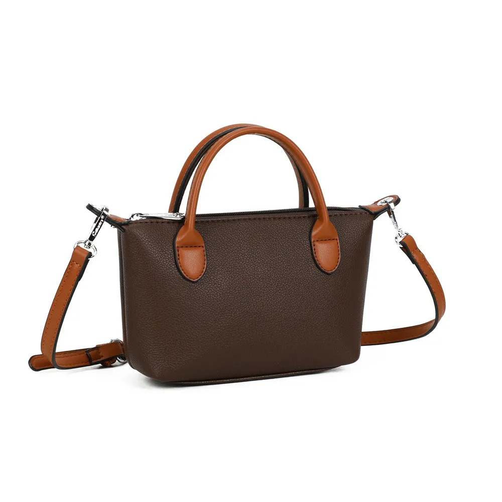 Gallantry Paris La Minette sac à main Coffee mini zippé
