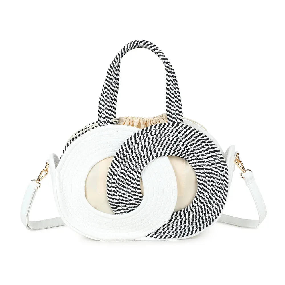Gallantry Orélya sac tressé rose bandoulière 34cm