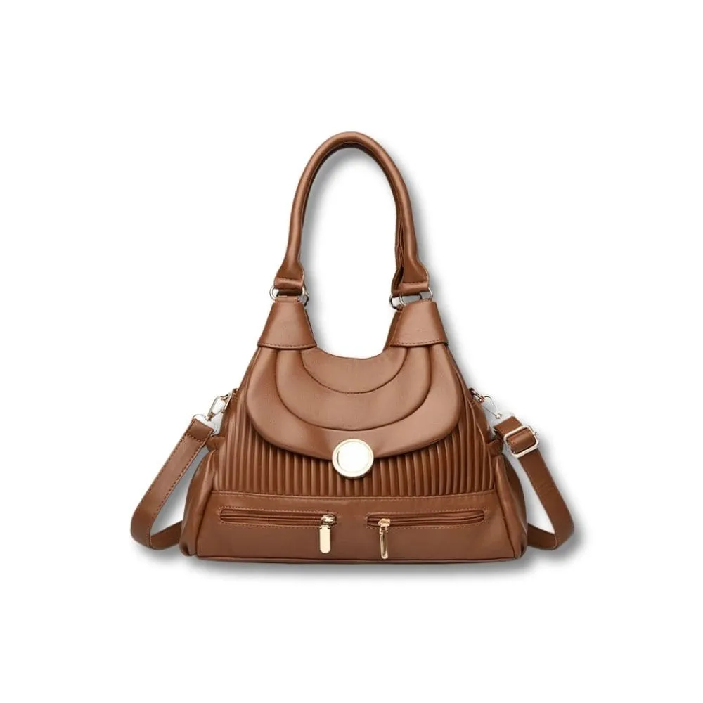 Maison Sacoches Isaline Sac Fourre-Tout Kaki Cuir Véritable