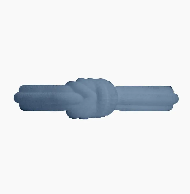 O bag O Bracelet Knot Single bracelet silicone bleu clair