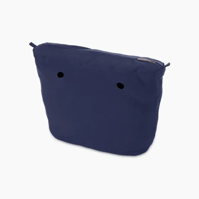 O bag Mini sac intérieur canvas bleu zip