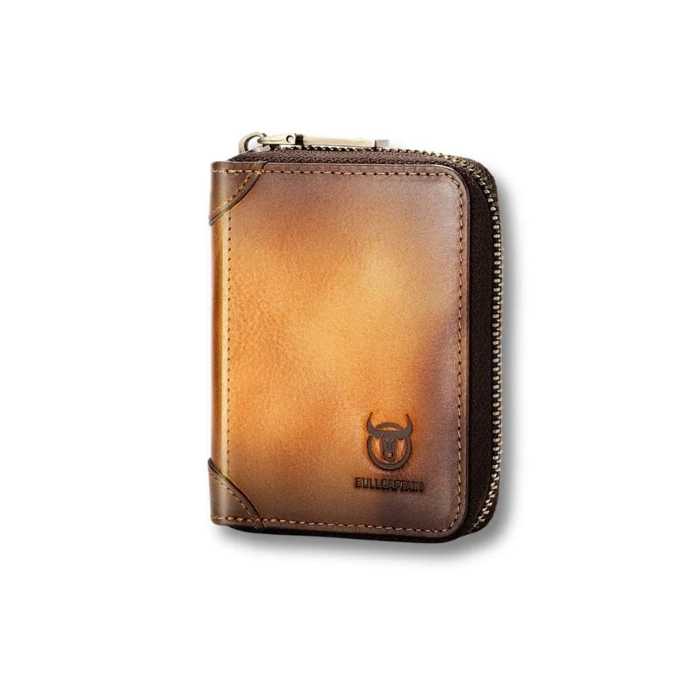 Maison Sacoches Héritage Porte-Monnaie Homme Café Cuir