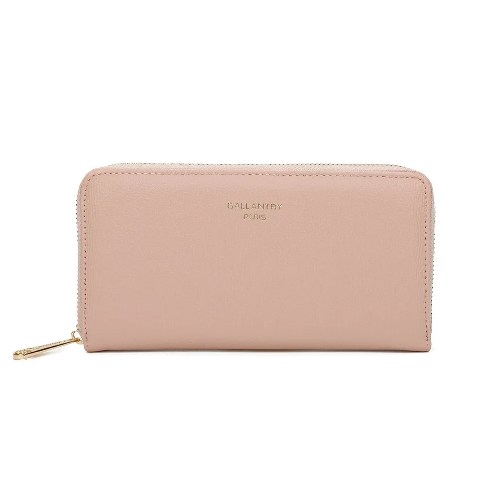 Gallantry Paris Celia Zip portefeuille rose zippé