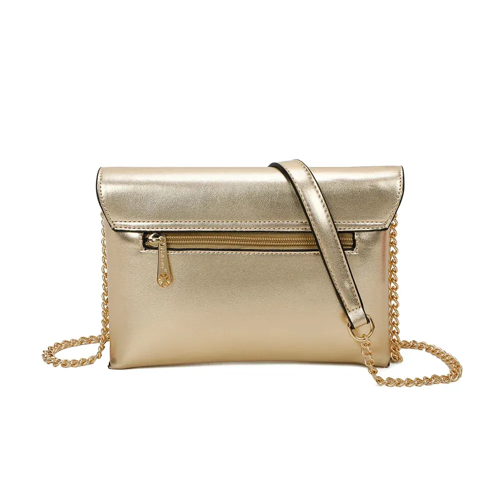 Gallantry Paris Grenat pochette bandoulière rouge chaîne