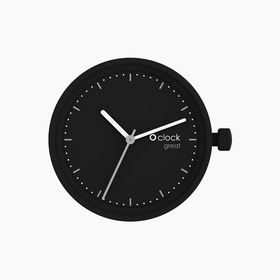 O bag O clock great mécanisme ton sur ton noir