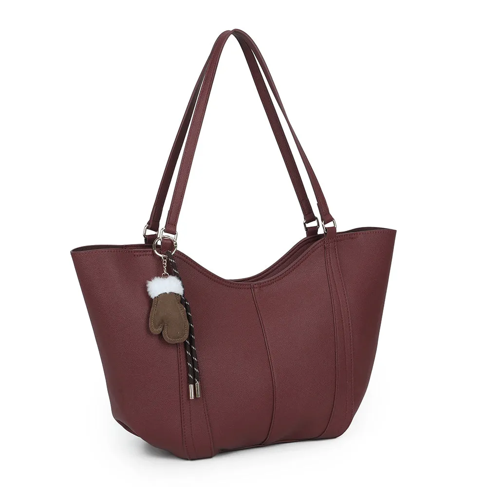 Gallantry Le Rubino sac cabas bordeaux épaule