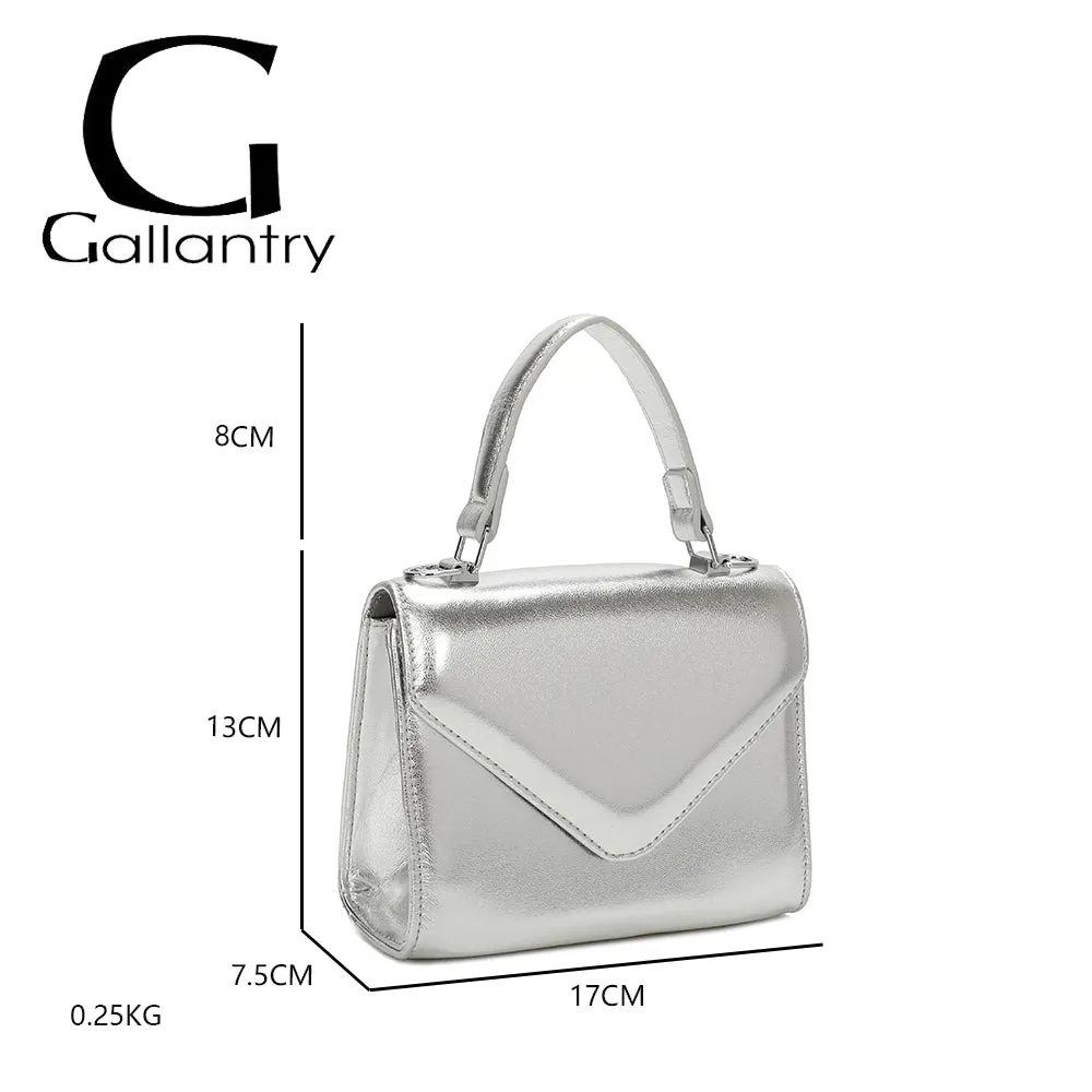 Gallantry Luna sac bandoulière Rouge métallisé