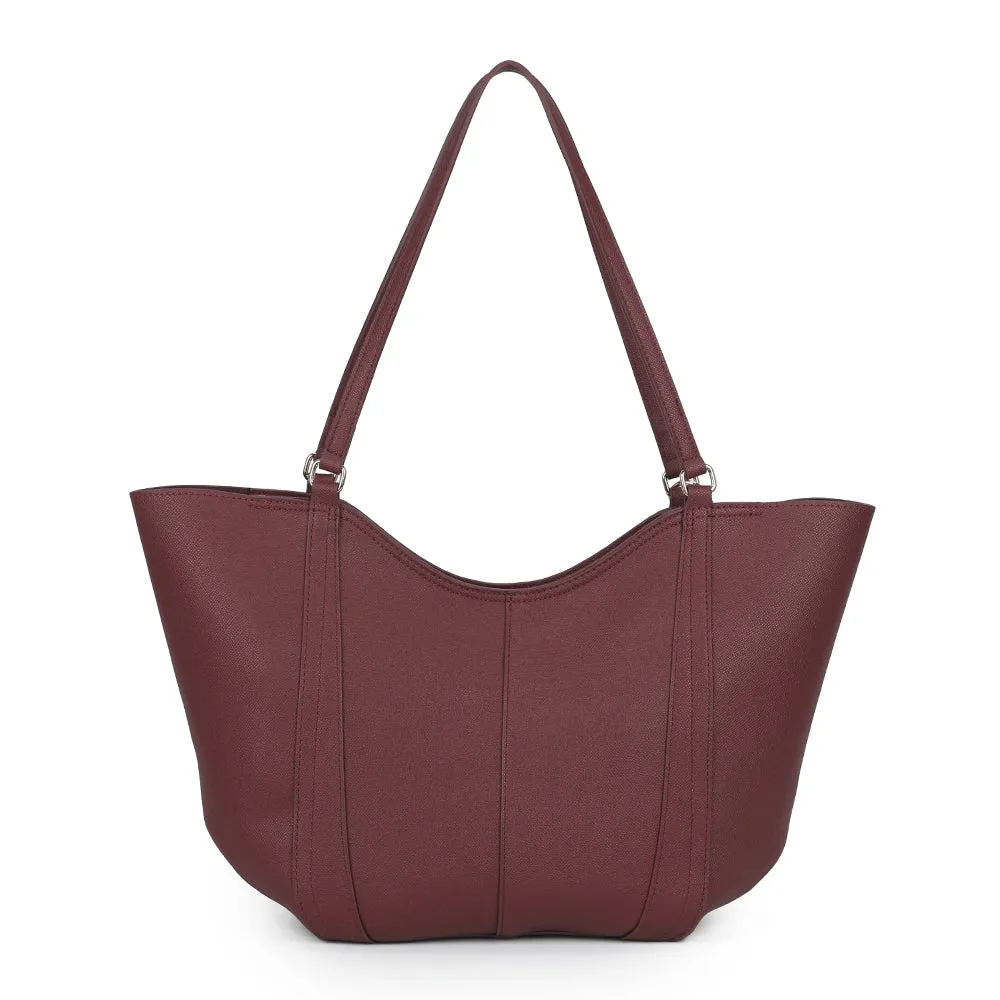 Gallantry Le Rubino sac cabas bordeaux épaule