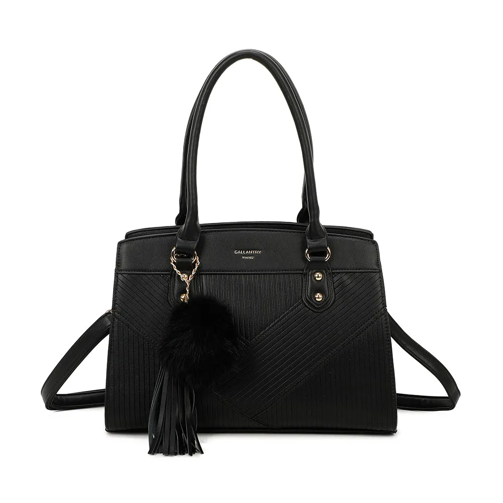 Gallantry Paris Cléo sac à main beige géométrique tablette