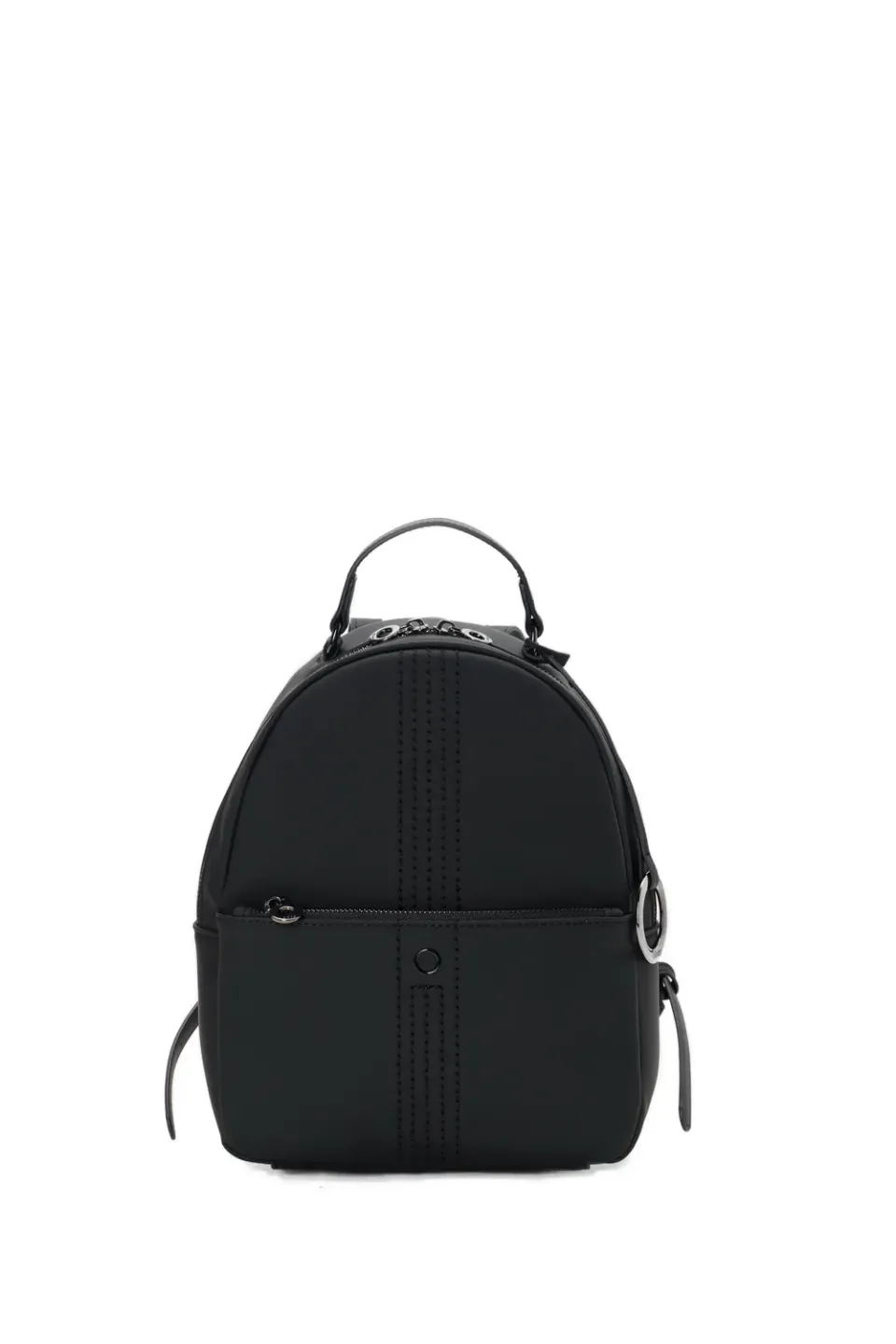 O bag Thuile sac à dos mini tissu gommé noir