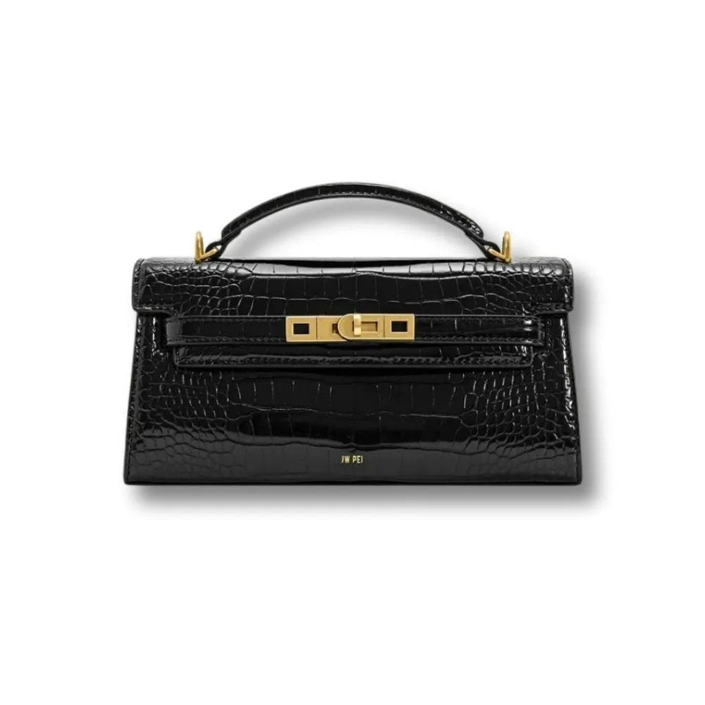 Maison Sacoches Margot petit sac main croco doré