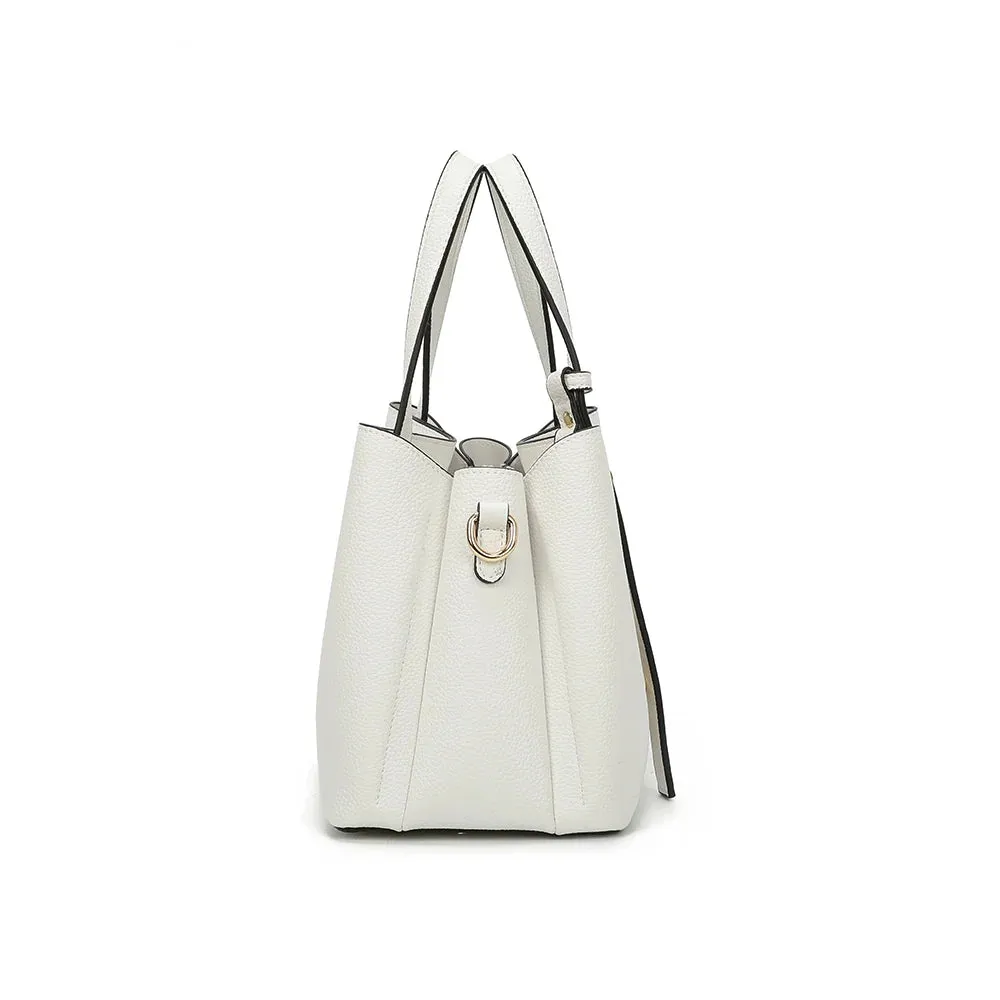 Gallantry Paris La Moderne sac à main blanc grainé