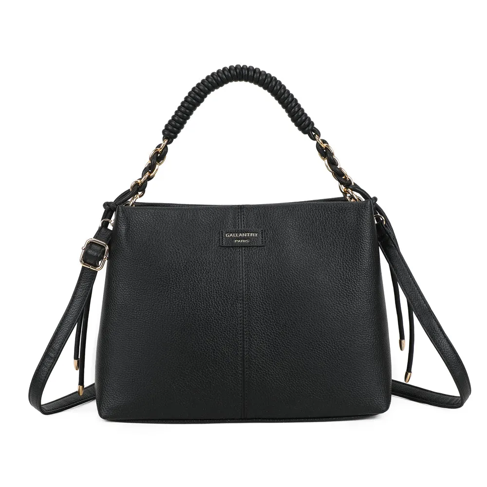Gallantry Paris Amélie sac à main bordeaux chaîne dorée