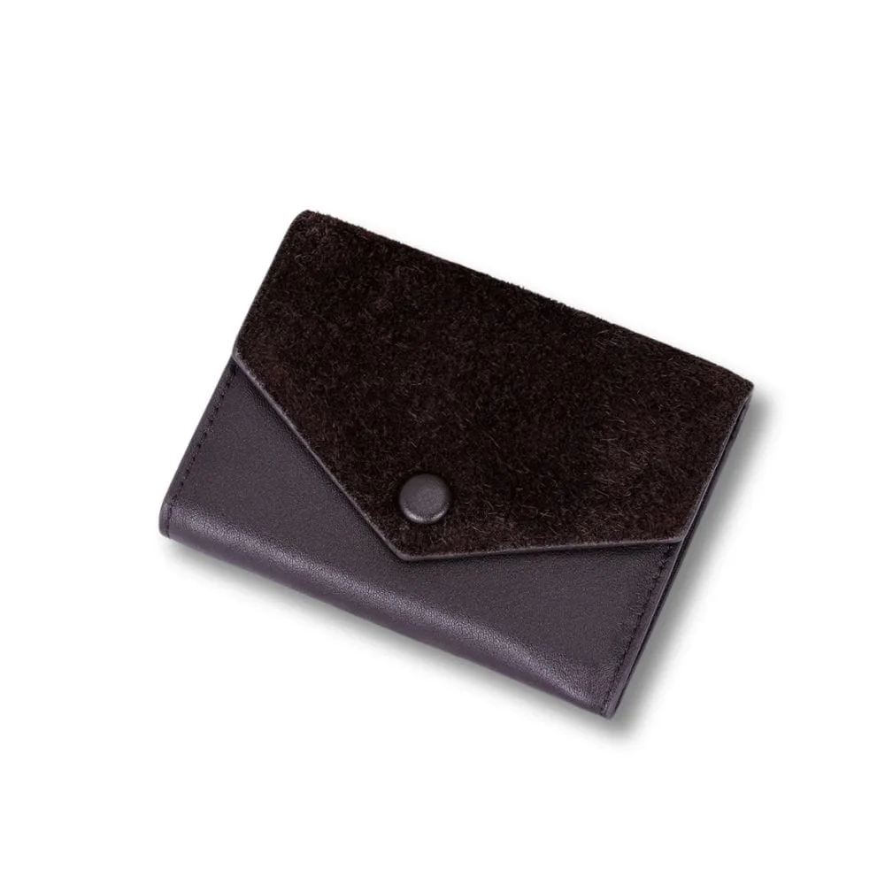 Maison Sacoches Miren porte-monnaie femme cuir Café