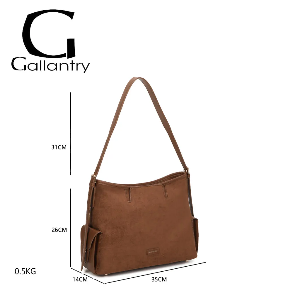 Gallantry Paris Lyséa sac main marron daim