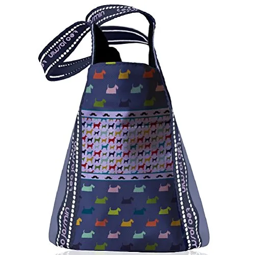 Téo Jasmin Oslo cabas motif chien toile polyester coton