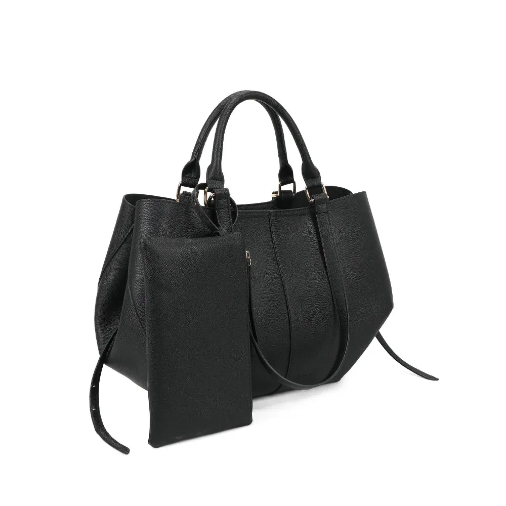Gallantry Paris Adriana Sac cabas Noir pochette grainé