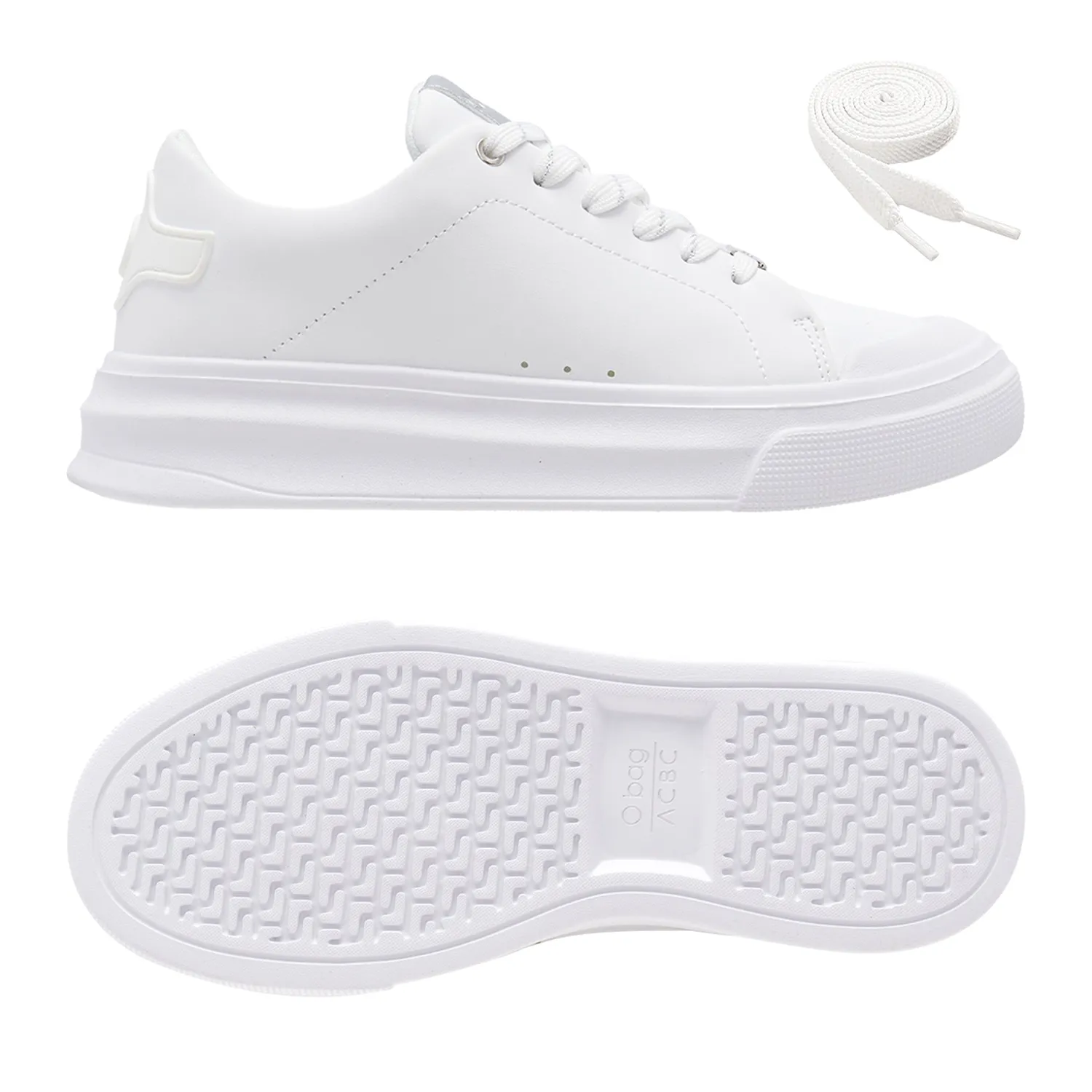 O bag sneakers blanche recyclée blanc 36-40