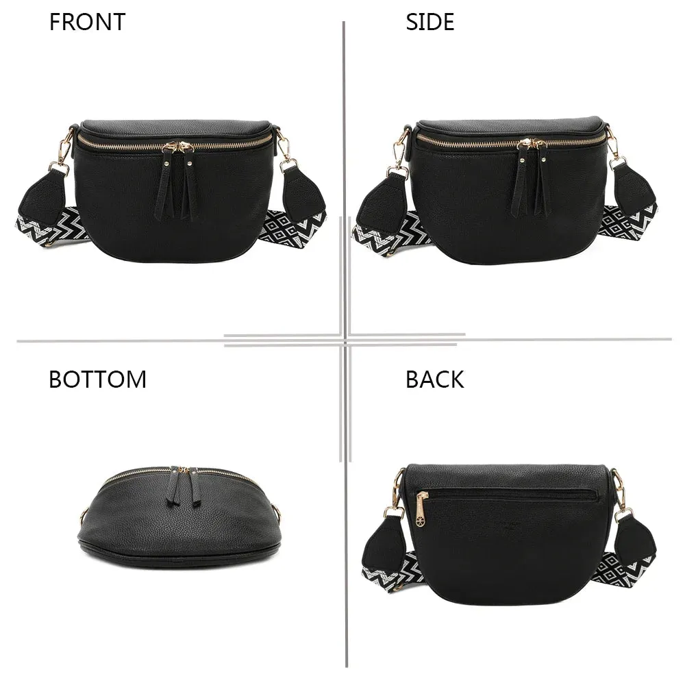Gallantry Paris Essentiel sac banane noir bandoulière