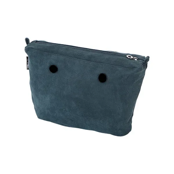 O bag Mini sac intérieur zip denim suédé