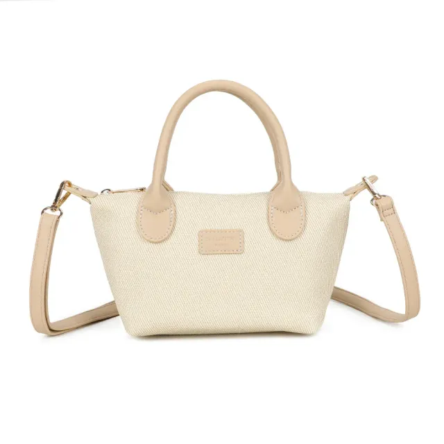 Gallantry Le Soléa mini sac à main Noir Marron toile