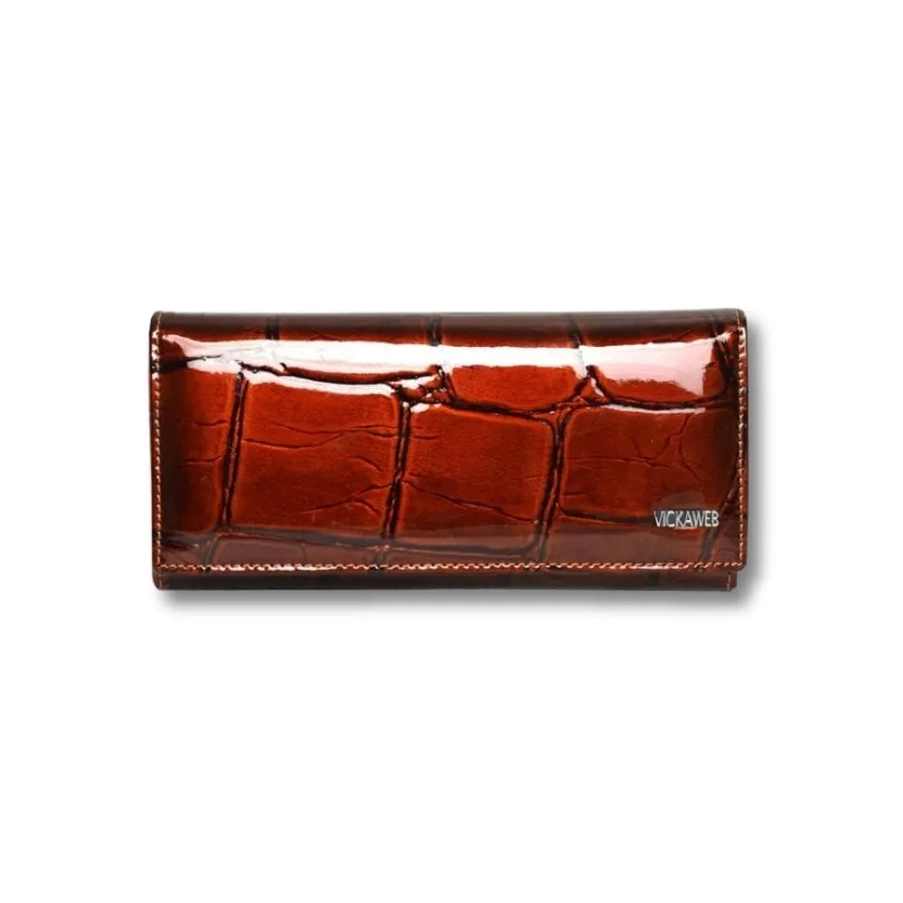 Maison Sacoches Avelia portefeuille cuir rouge