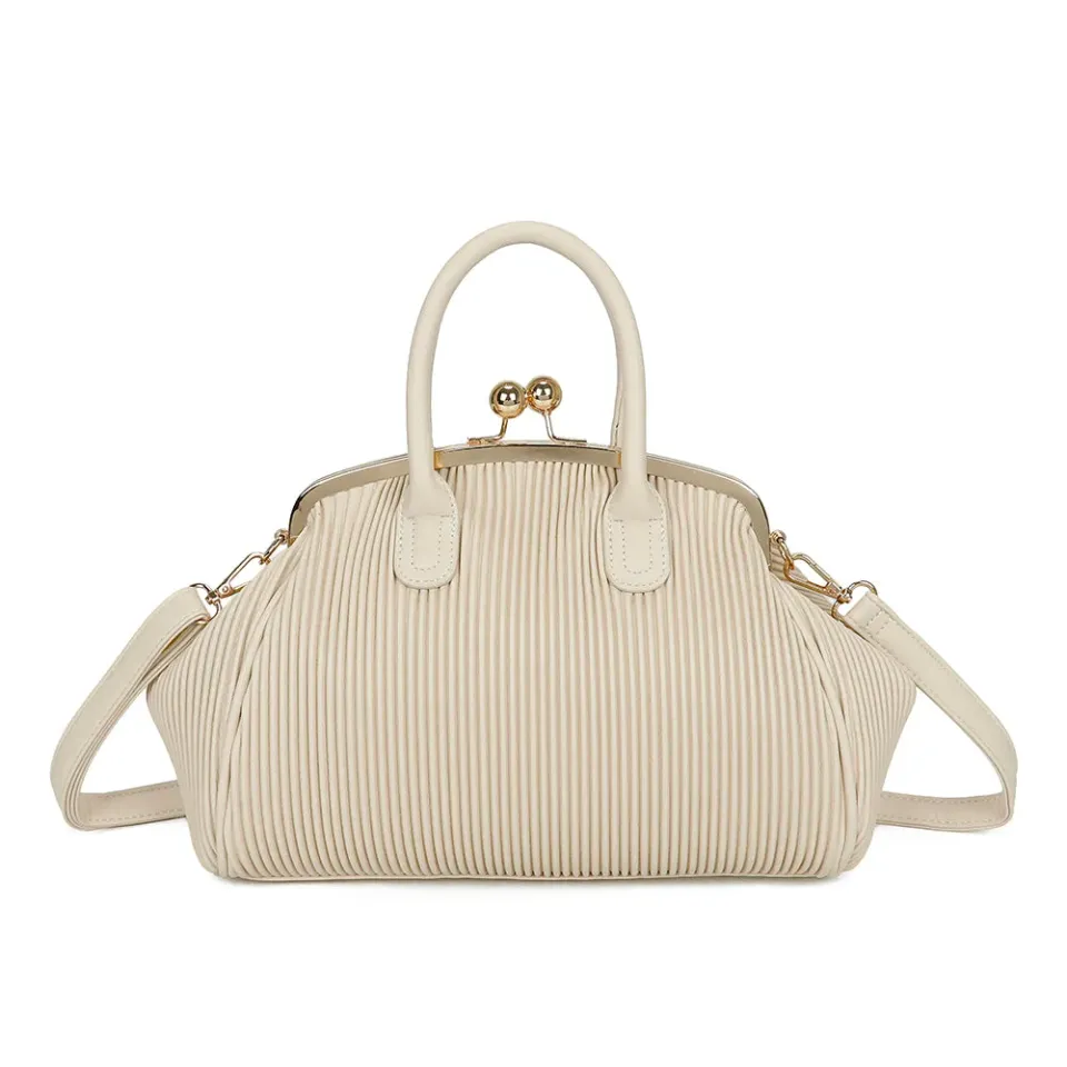 Gallantry Gabrielle Retro main beige fermoir