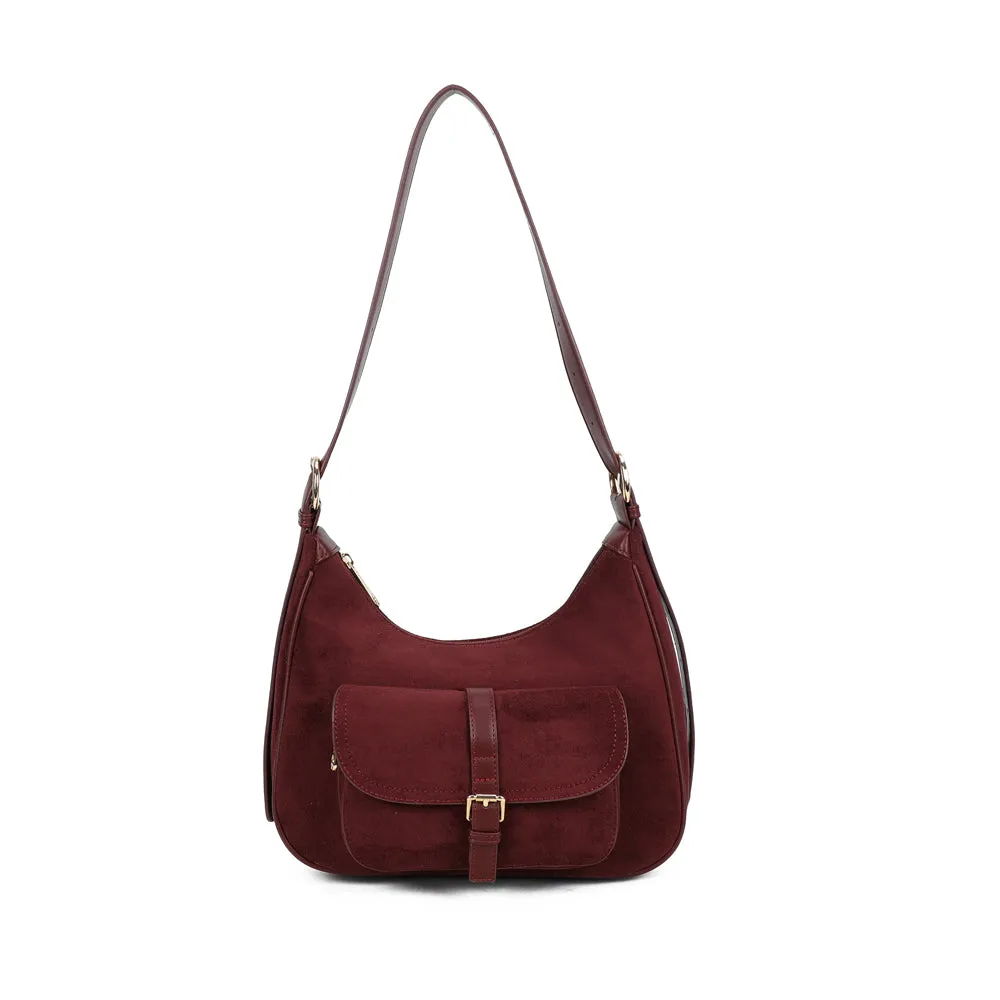 Gallantry Paris La Désirable sac bandoulière taupe foncé suédine