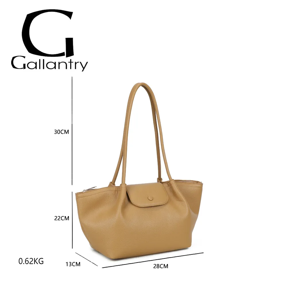 Gallantry Paris Aura Soft sac à main noir cuir souple