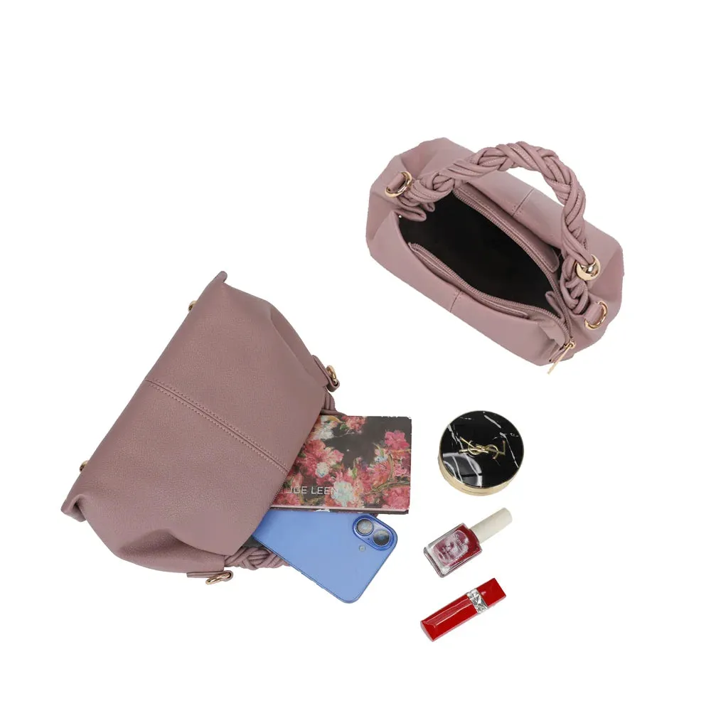 Gallantry Paris Cordélia petit sac poignée tressée noir
