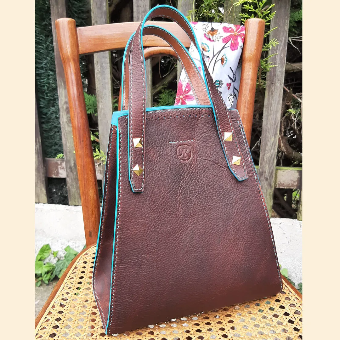 Atelier Anne R Sac Cabas sac cuir pull-up tannage végétal