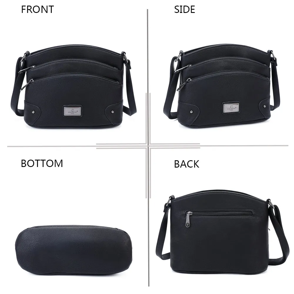 Gallantry L’Organisé Compact bandoulière bordeaux zippé
