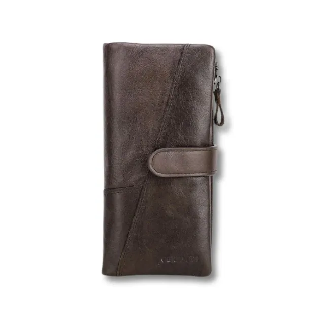 Maison Sacoches Loxen portefeuille homme grand format Marron L cuir