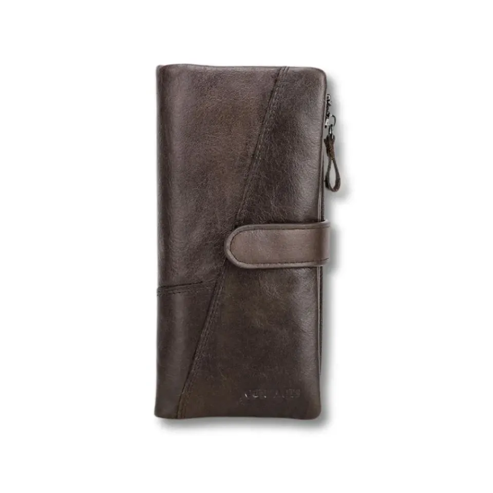 Maison Sacoches Loxen portefeuille homme grand format Marron L cuir
