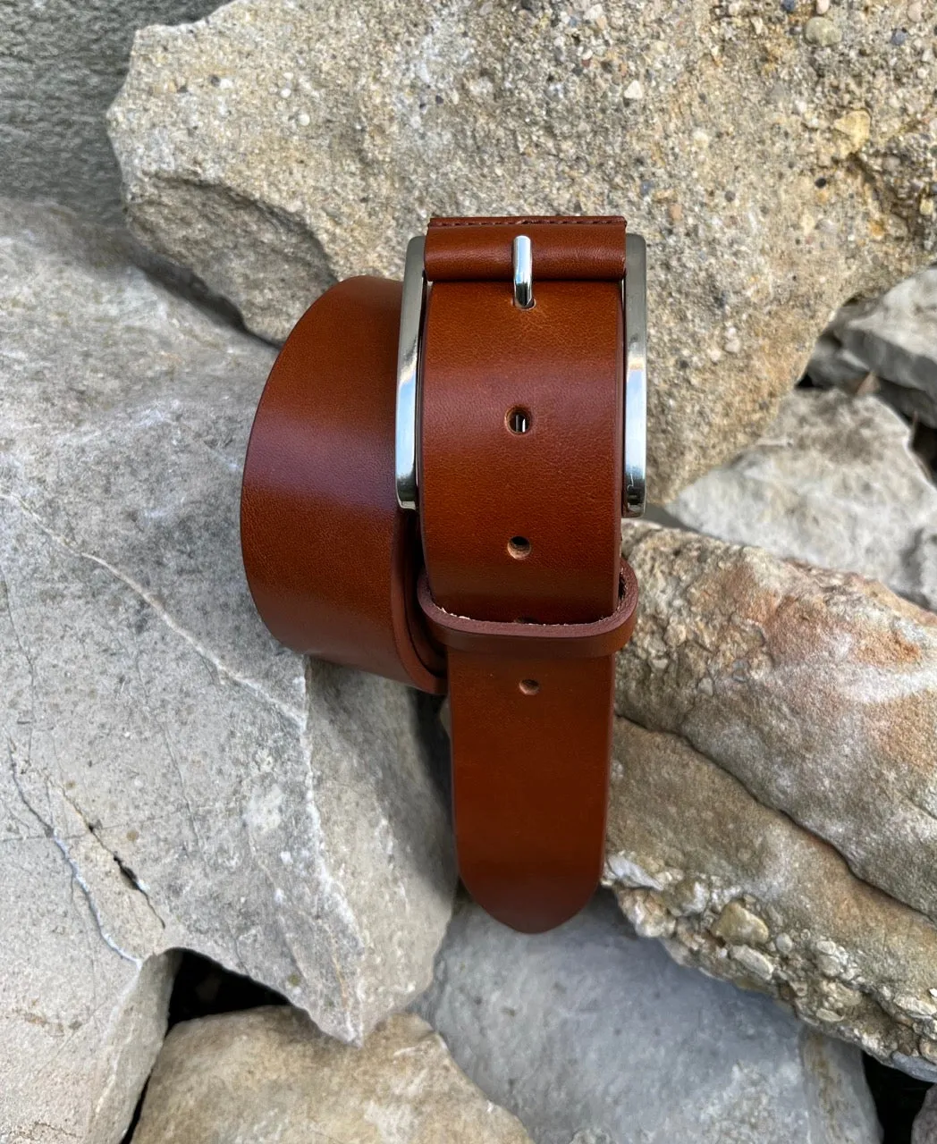 Hexagone Cuir Hercule ceinture homme cuir noir 4 cm