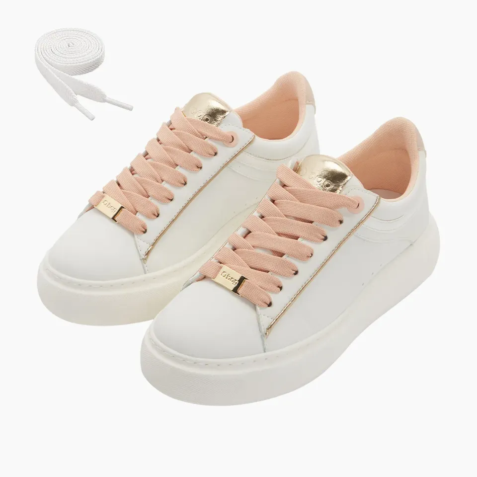 O Bag London sneakers blanc rose smoke pointure 39