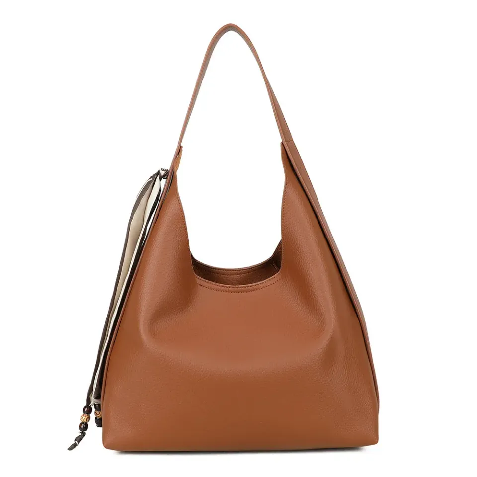 Gallantry La Nérélie sac épaule marron grand 34cm