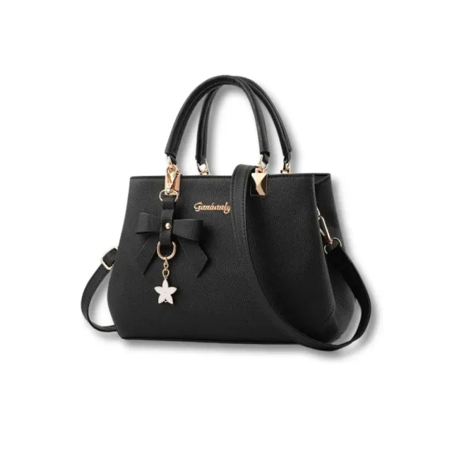 Maison Sacoches Élise sac à main bandoulière cuir noir