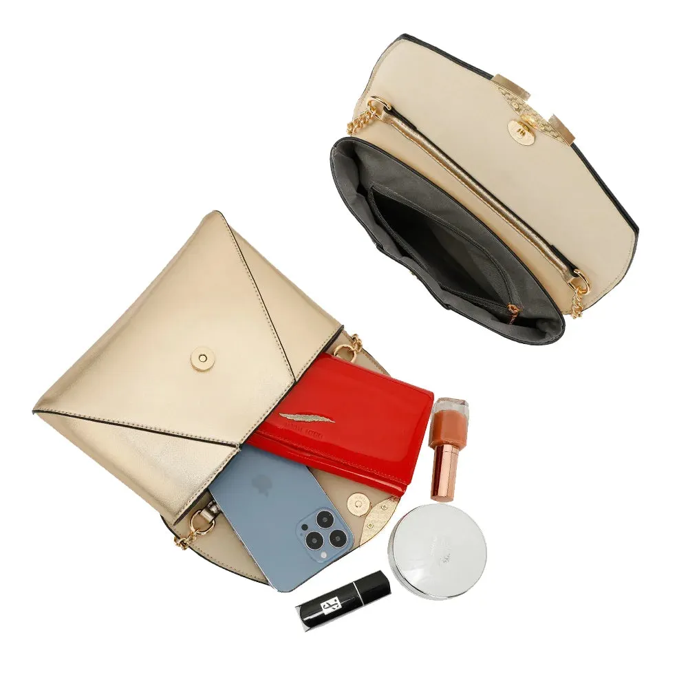 Gallantry Paris Grenat pochette bandoulière rouge chaîne