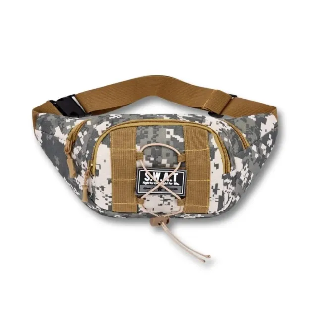 Maison Sacoches Sixian sac banane militaire noir nylon