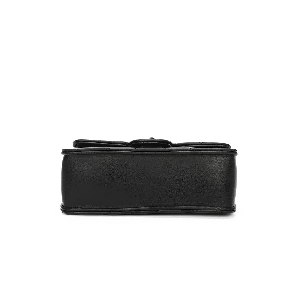 Gallantry Allegra sac à main chaîne noir matelassé