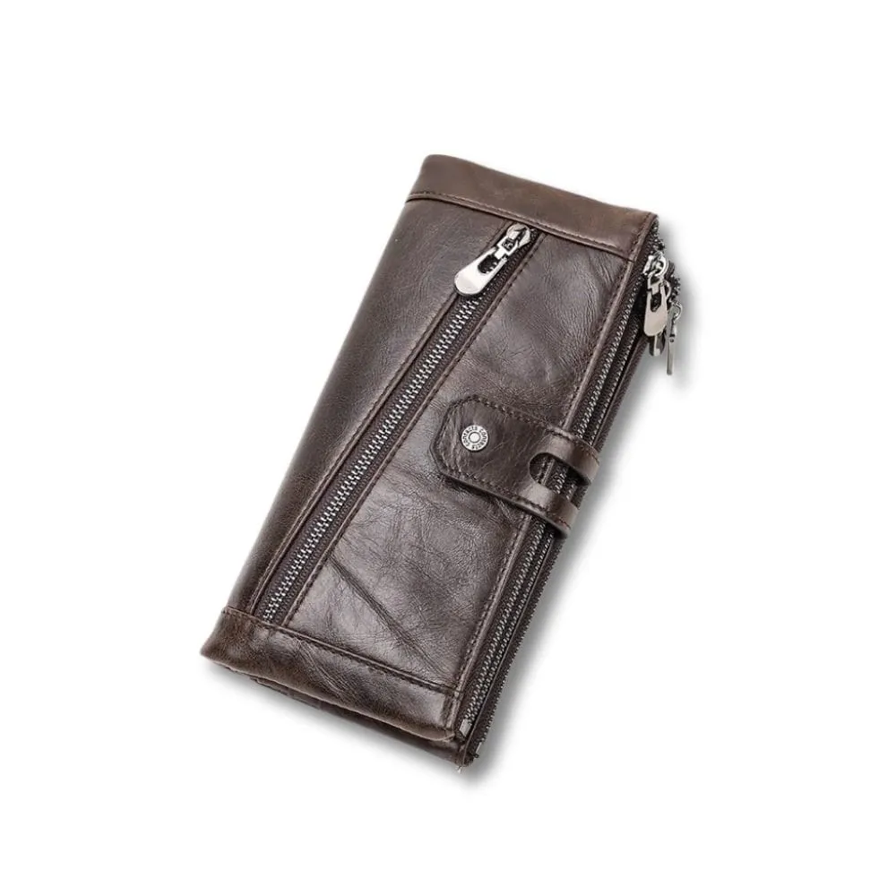 Maison Sacoches Lox pochette téléphone bleu RFID
