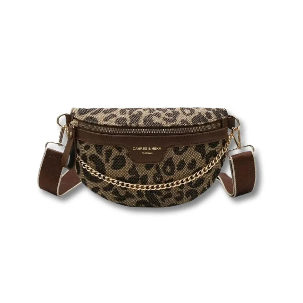 Maison Sacoches Aura sac banane femme toile noir