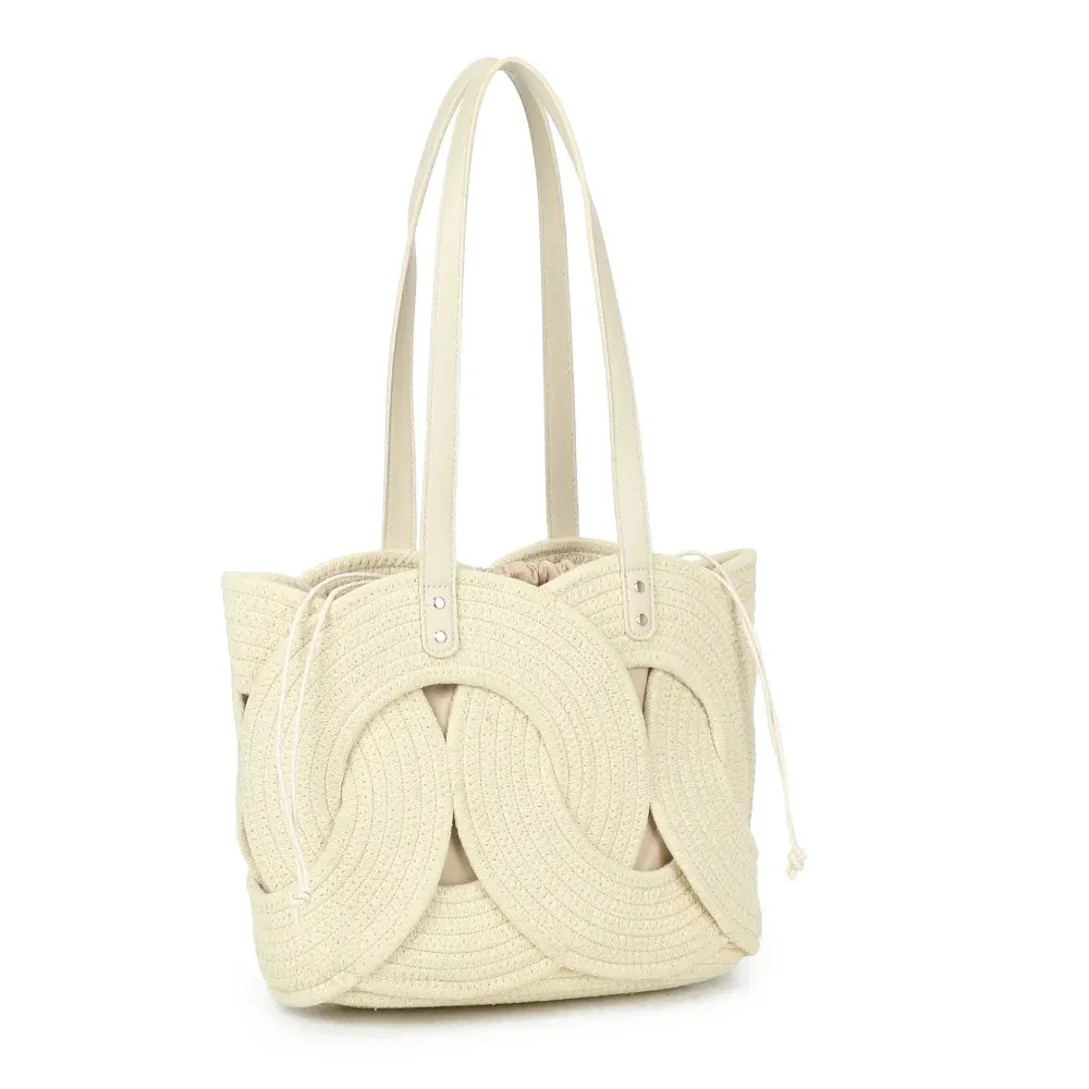Gallantry Paris Candyloop sac cabas corde tressée or