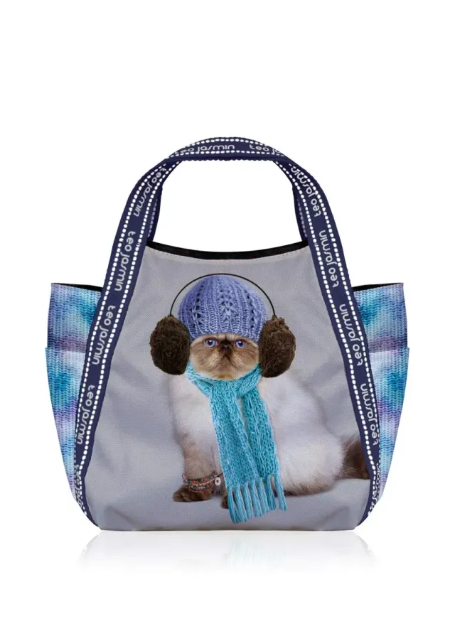 Téo Jasmin Loulou petit cabas zippé motifs coordonnés