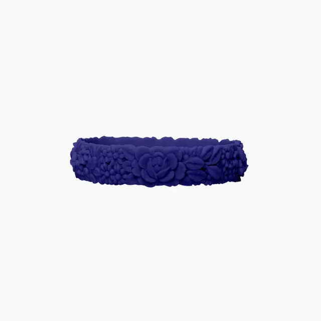 O bag Flower Slim bracelet silicone océan taille S