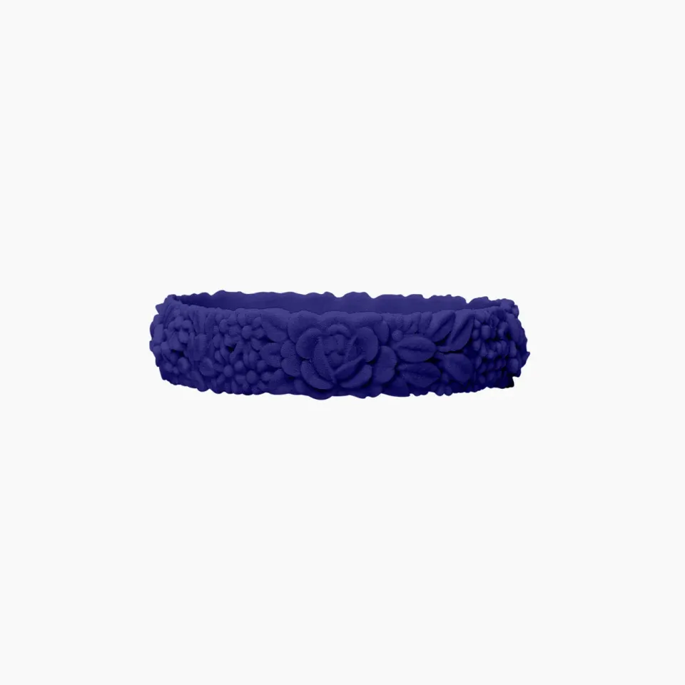 O bag Flower Slim bracelet silicone océan taille S