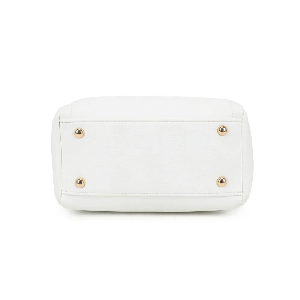 Gallantry Mini Boston Élégance petit sac rose grainé