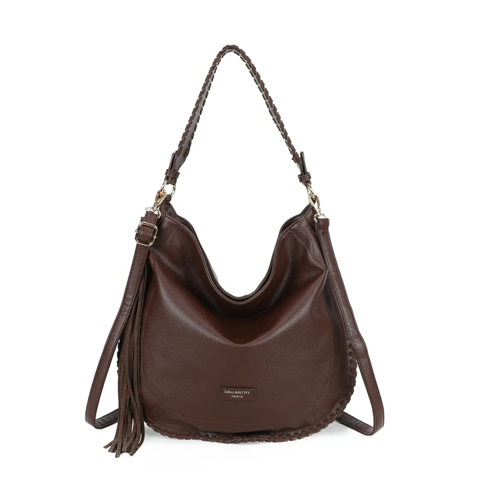 Gallantry Paris Céleste sac à main tressé noir